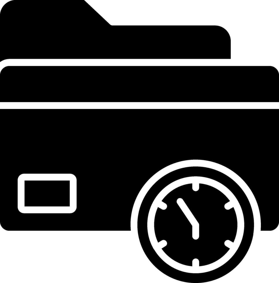 Folder Glyph Icon vector