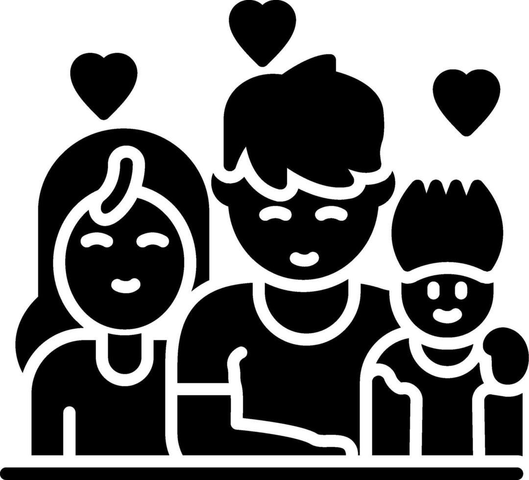 Family Glyph Icon vector