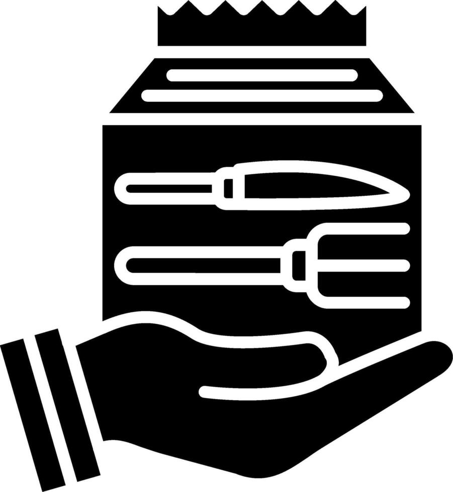 Food Delivery Glyph Icon vector