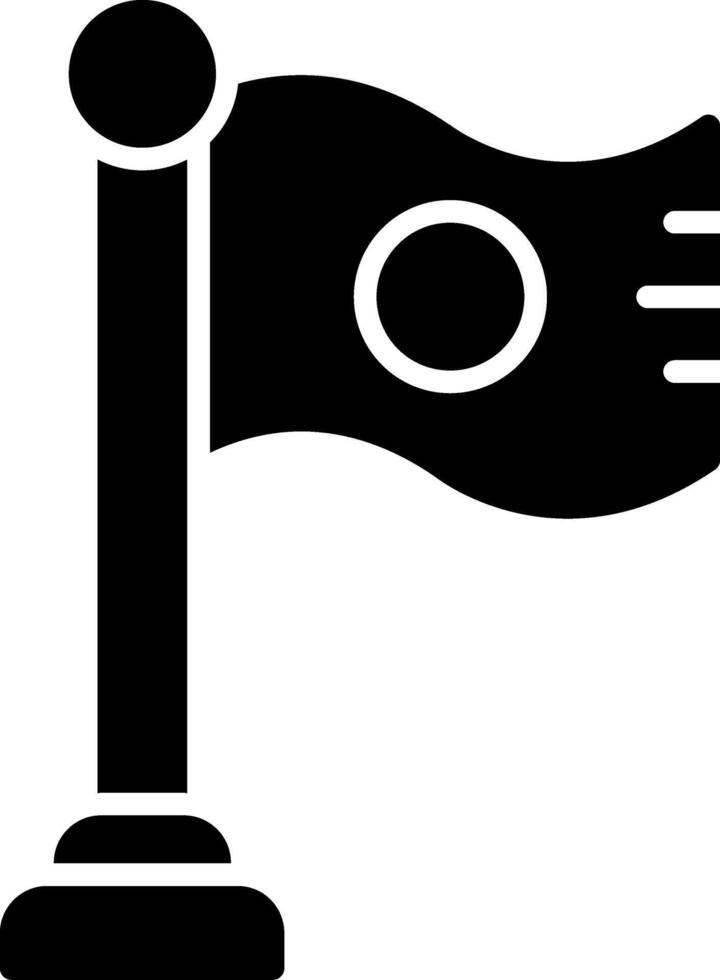 Flag Glyph Icon vector
