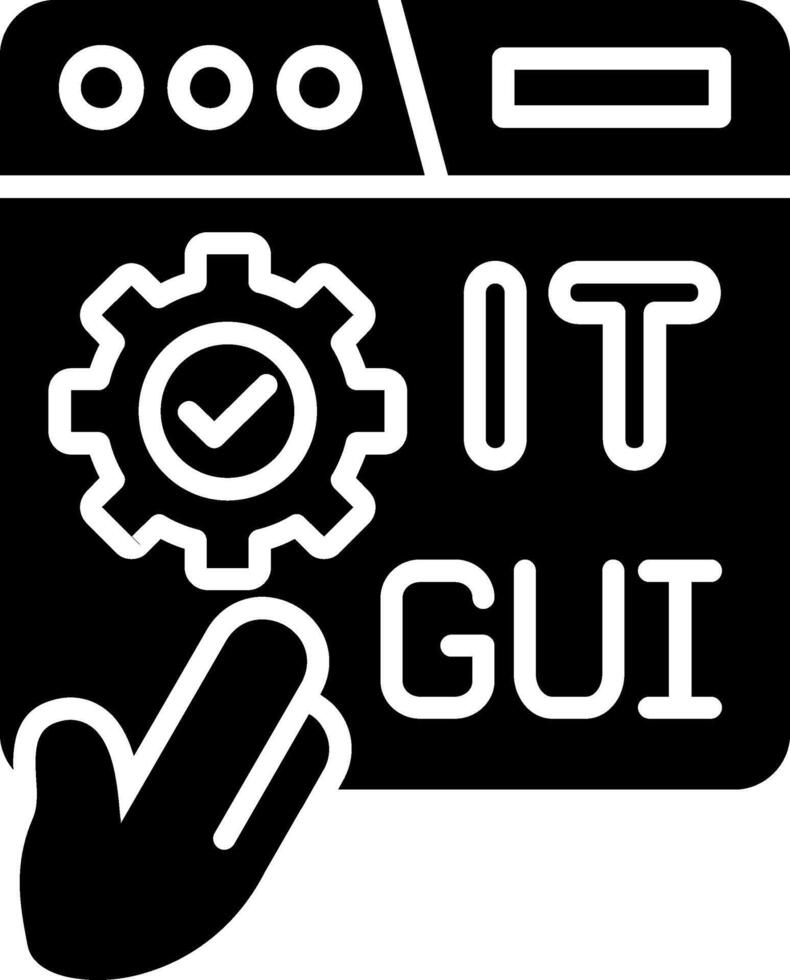 Graphic Glyph Icon vector