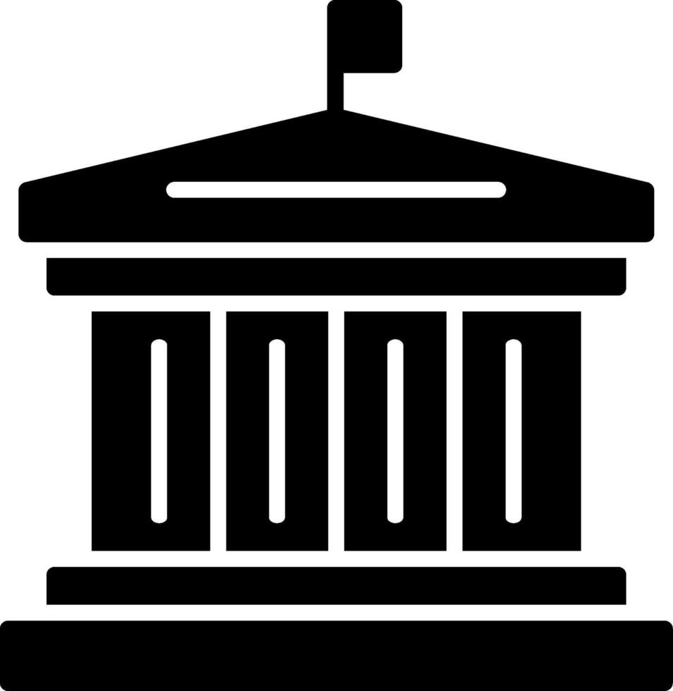 Historic Site Glyph Icon vector