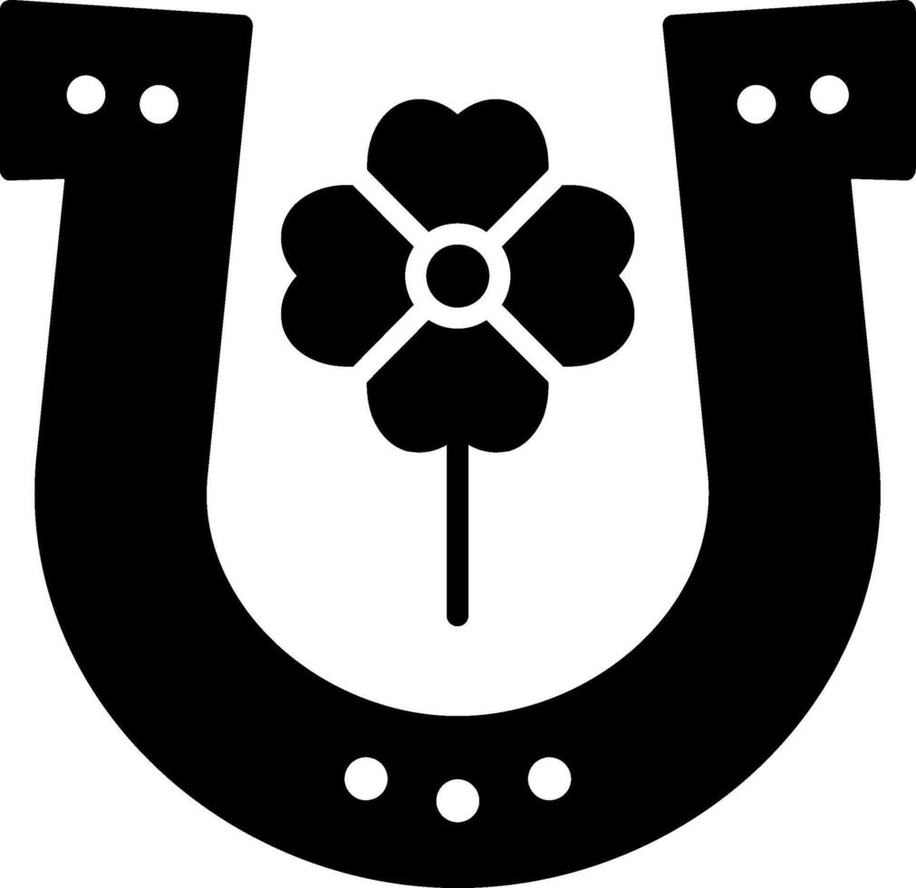 Horseshoes Glyph Icon vector