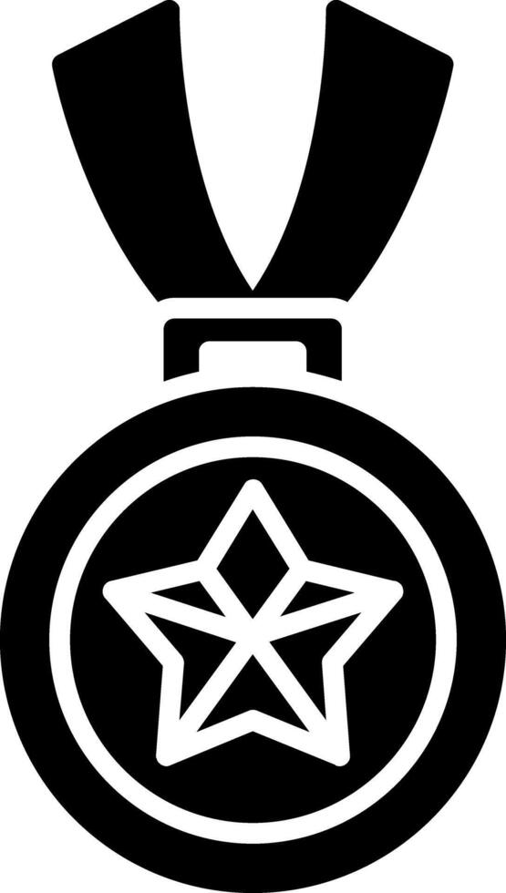 Medal Glyph Icon vector
