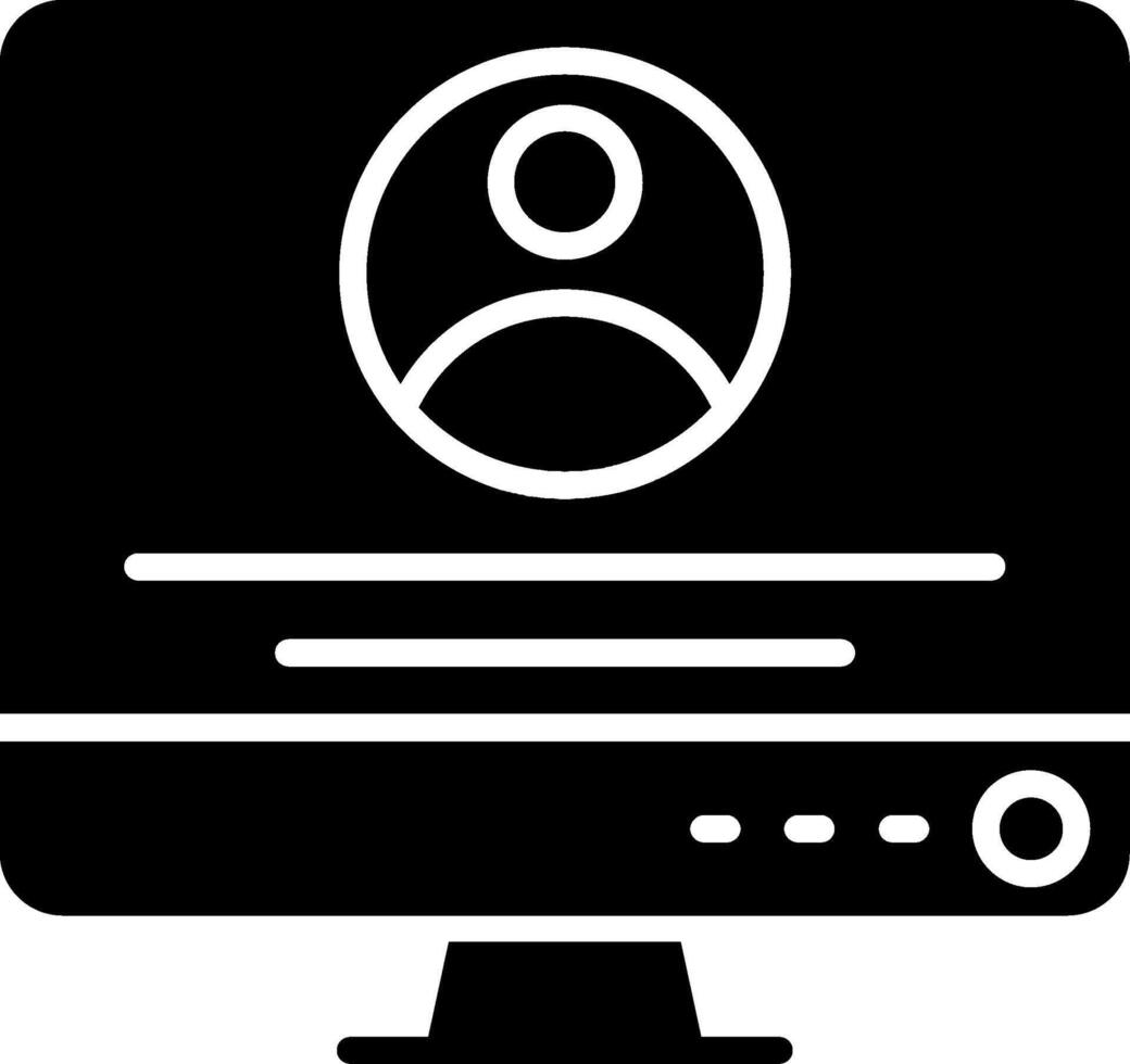 Login Glyph Icon vector