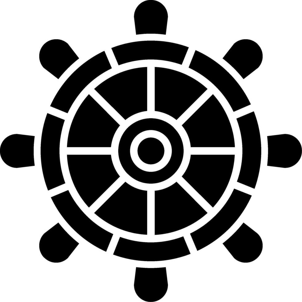 Rudder Glyph Icon vector