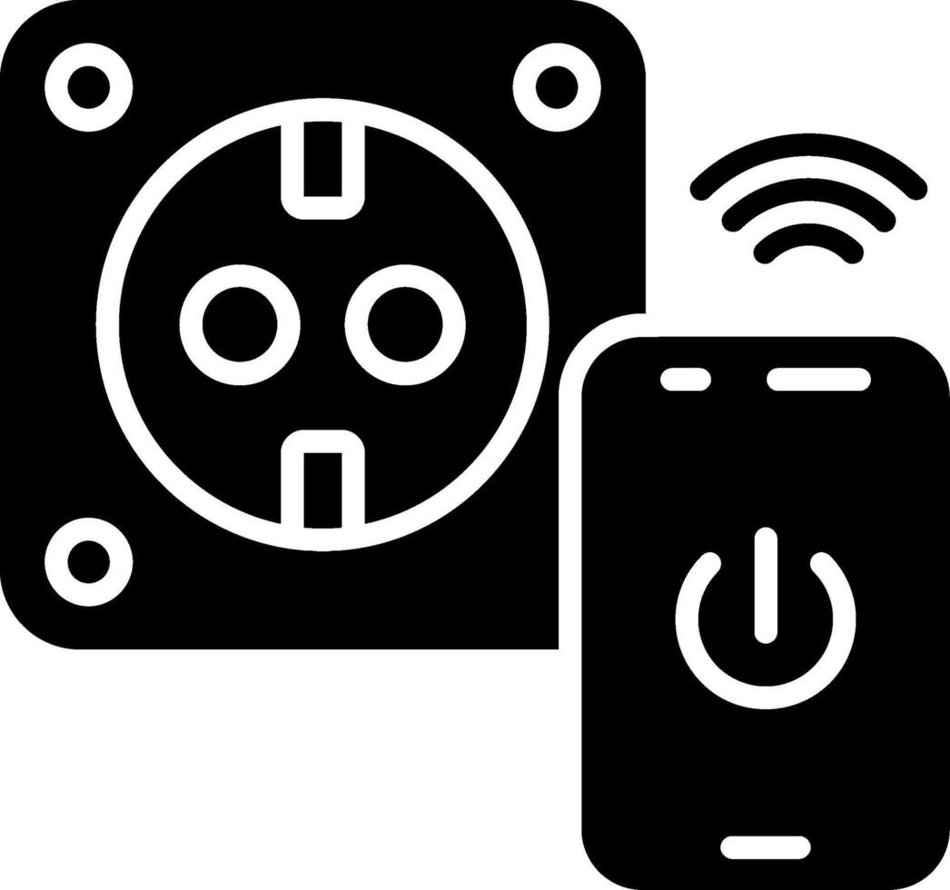 Socket Glyph Icon vector