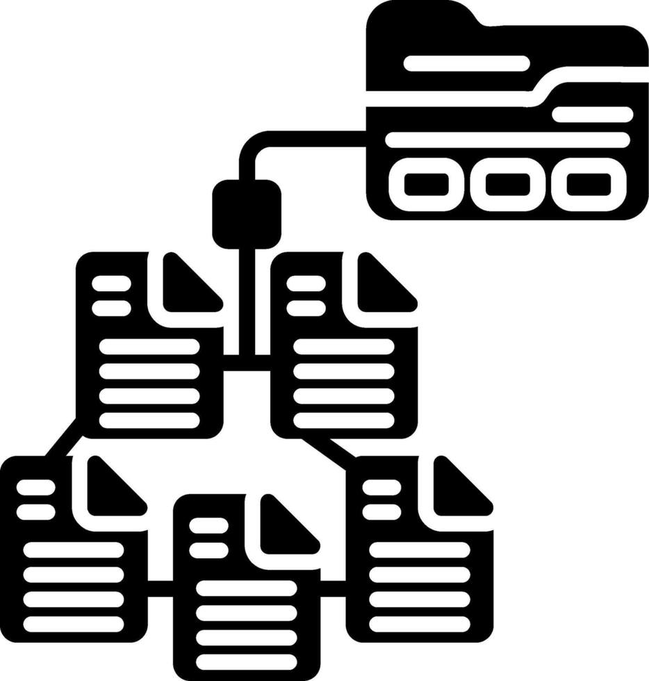 Taxonomy Glyph Icon vector
