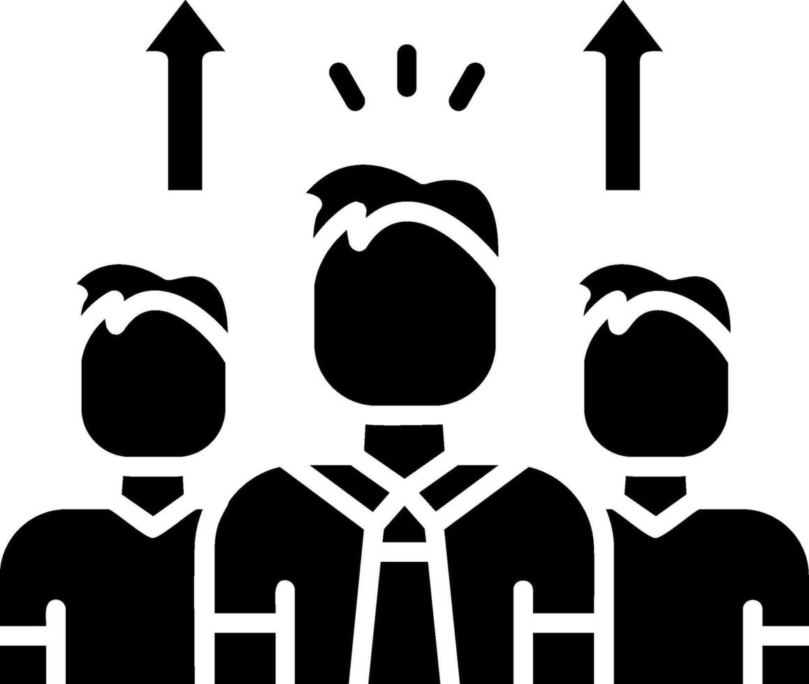 Team Glyph Icon vector