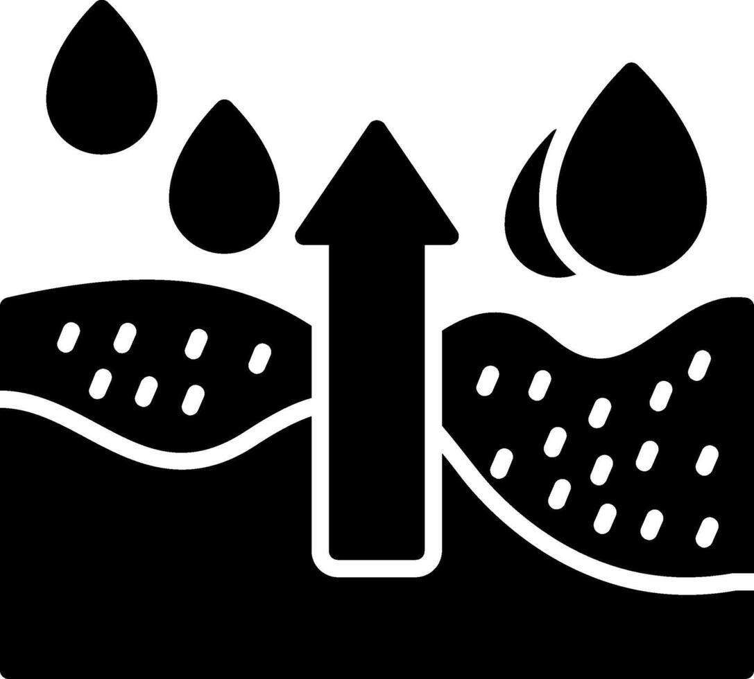 Water Glyph Icon vector