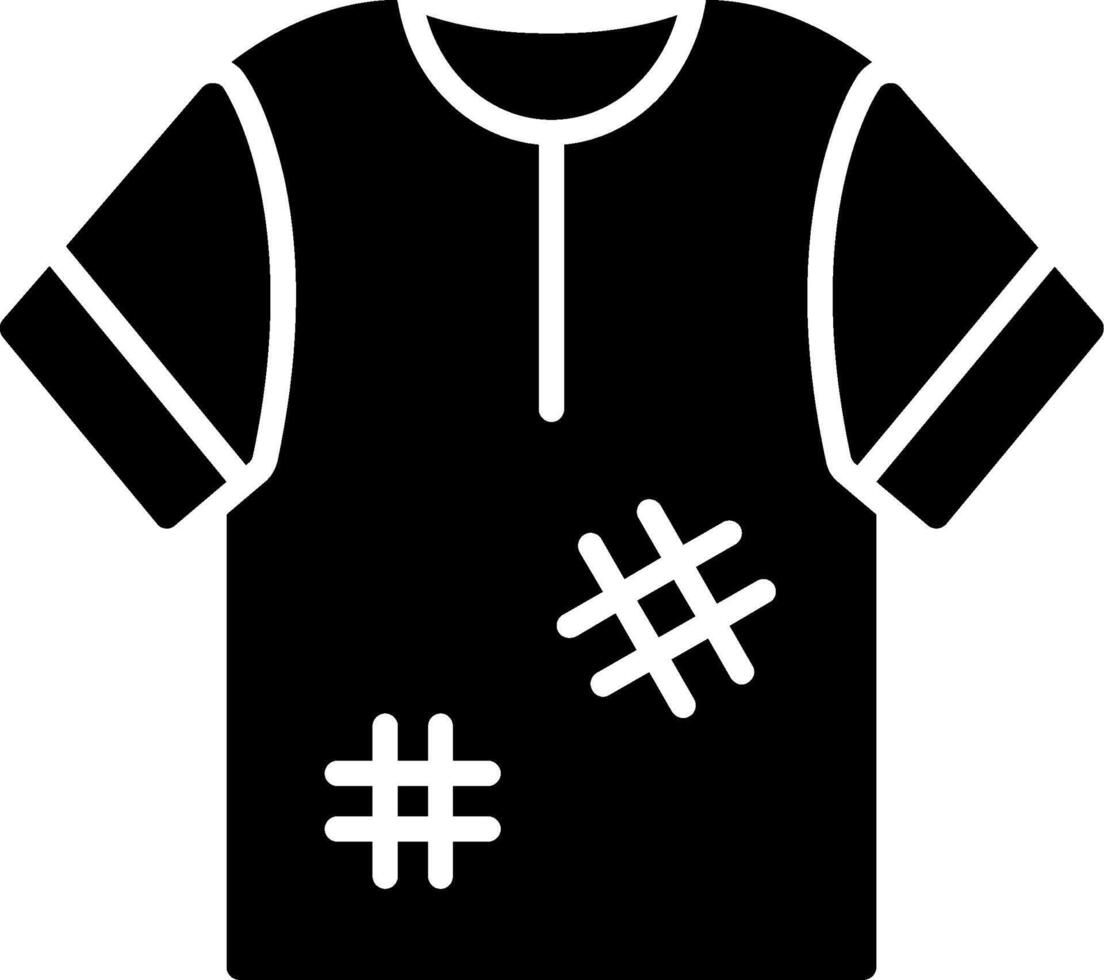 Tshirt Glyph Icon vector