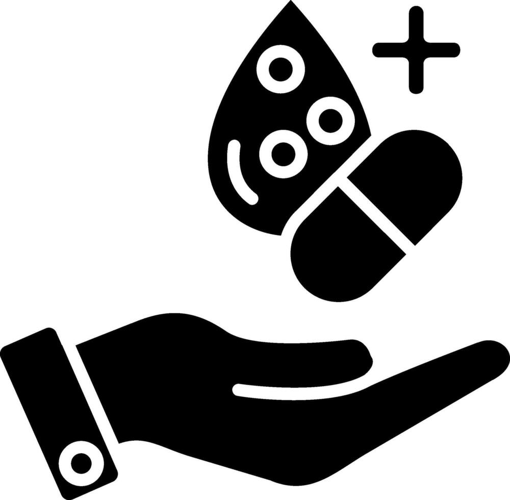 Anticoagulant Glyph Icon vector