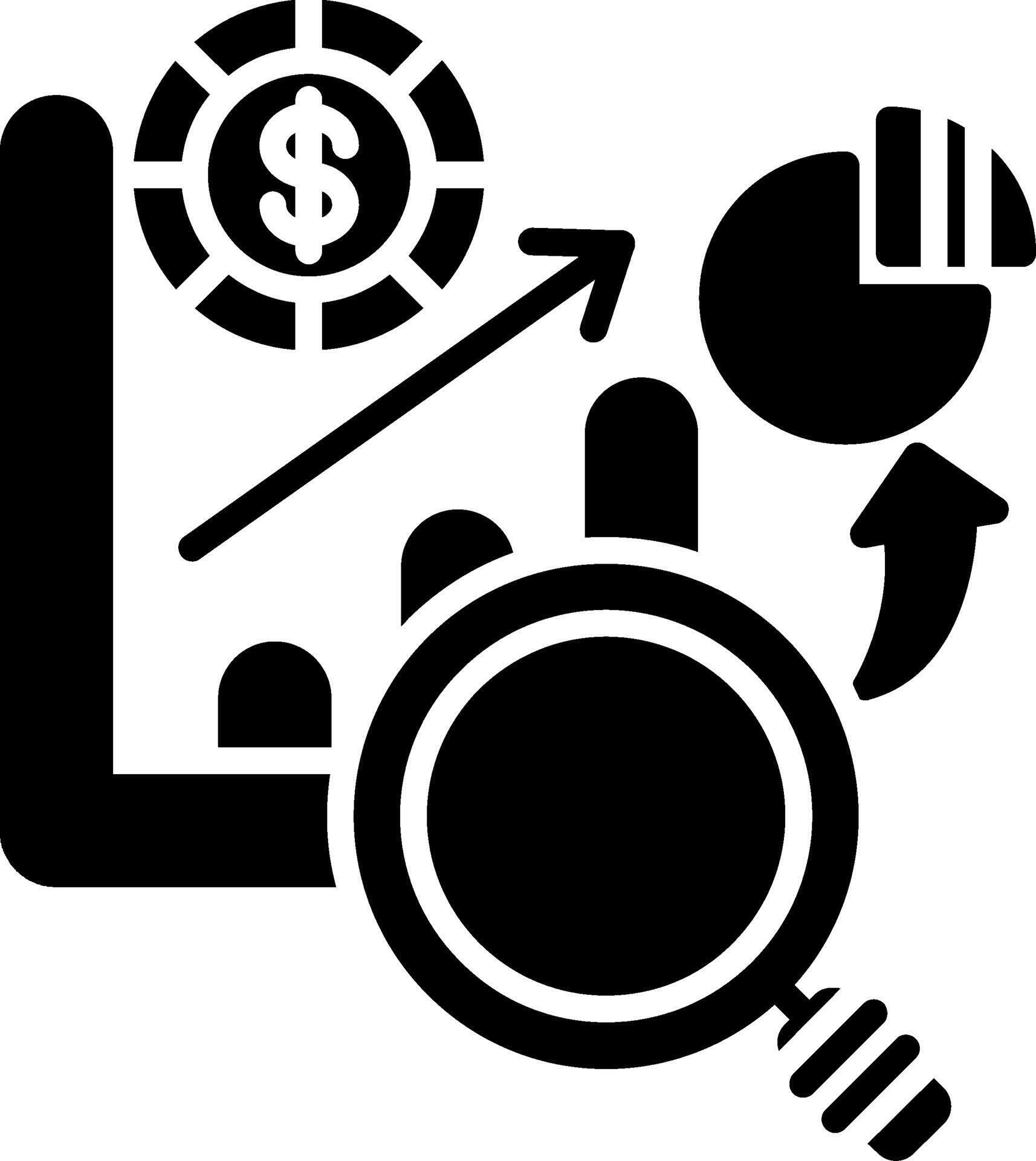 Analysis Glyph Icon 53896708 Vector Art at Vecteezy