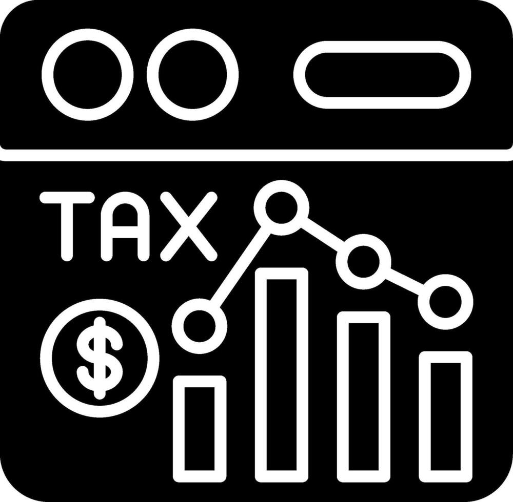 Analytics Glyph Icon vector