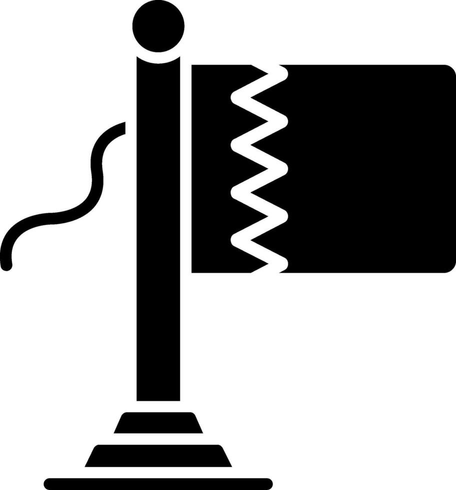 Bahrain Flag Glyph Icon vector