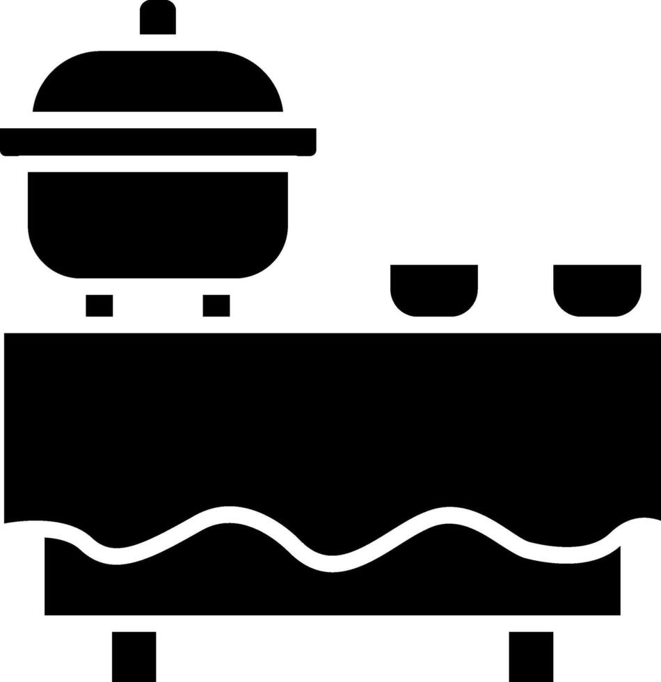 Buffet Glyph Icon vector