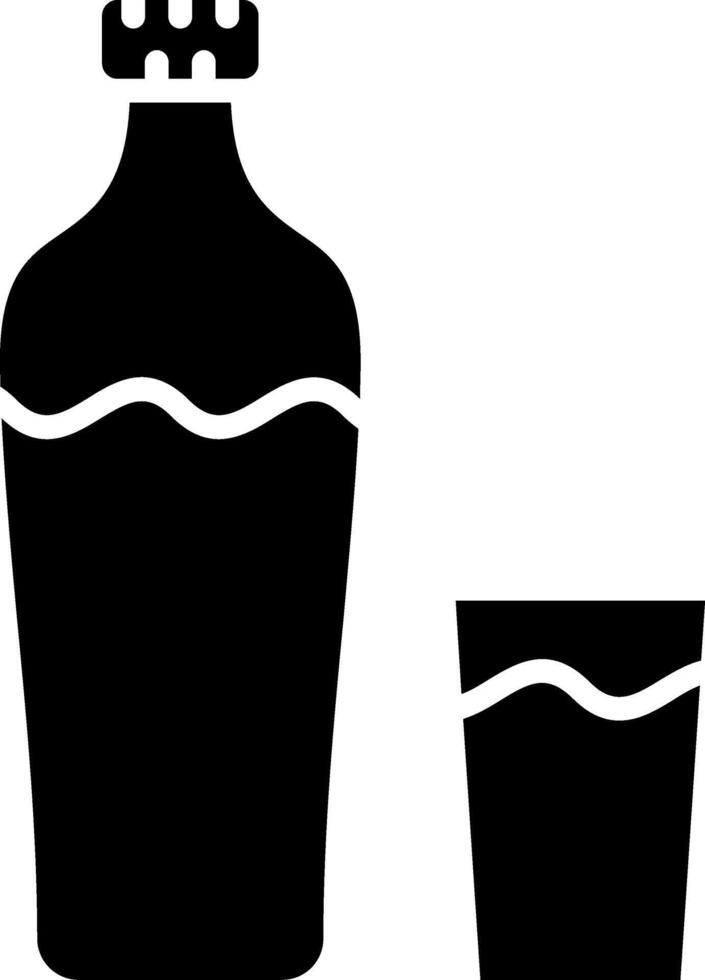 Bottle Glyph Icon vector
