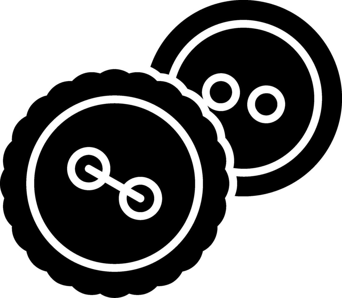 Button Glyph Icon vector