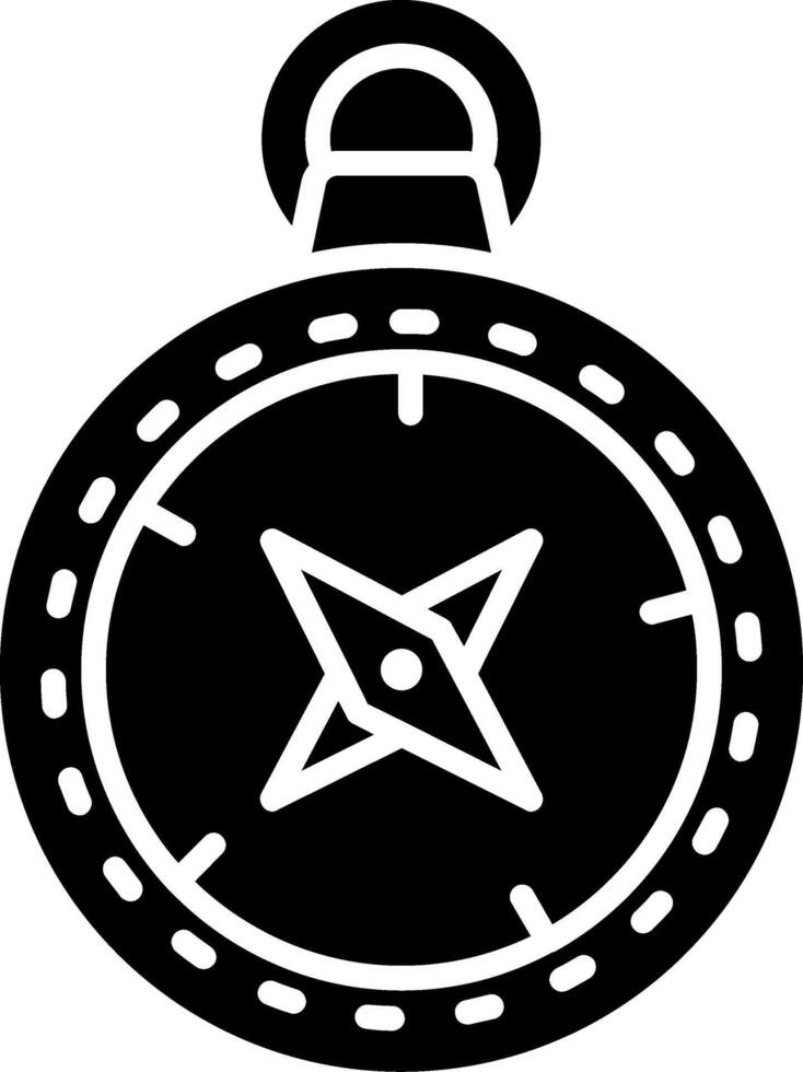 Compass Glyph Icon vector
