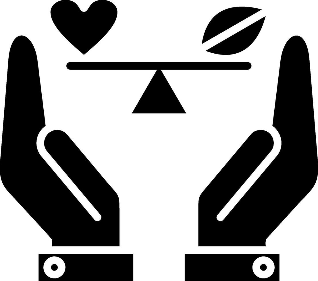 Ethically Sourced Glyph Icon vector