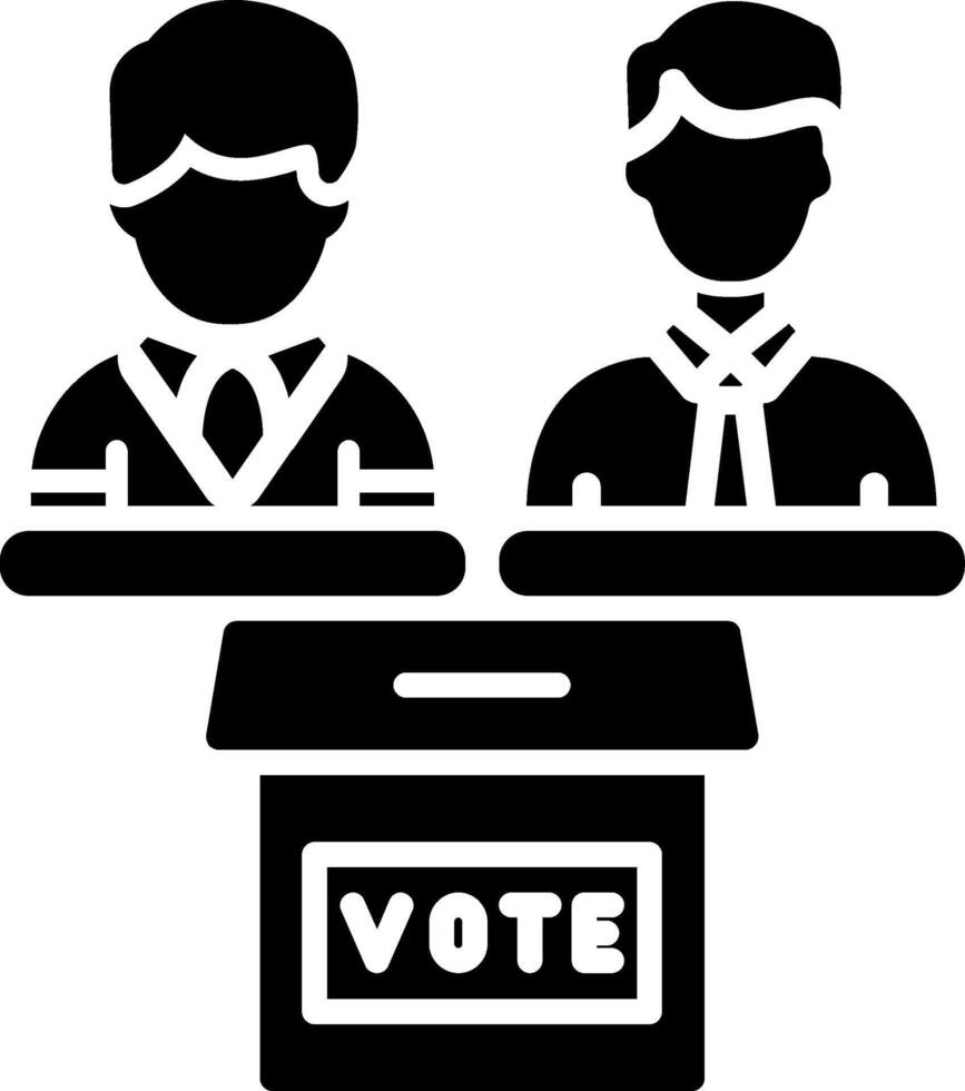 Elections Glyph Icon vector