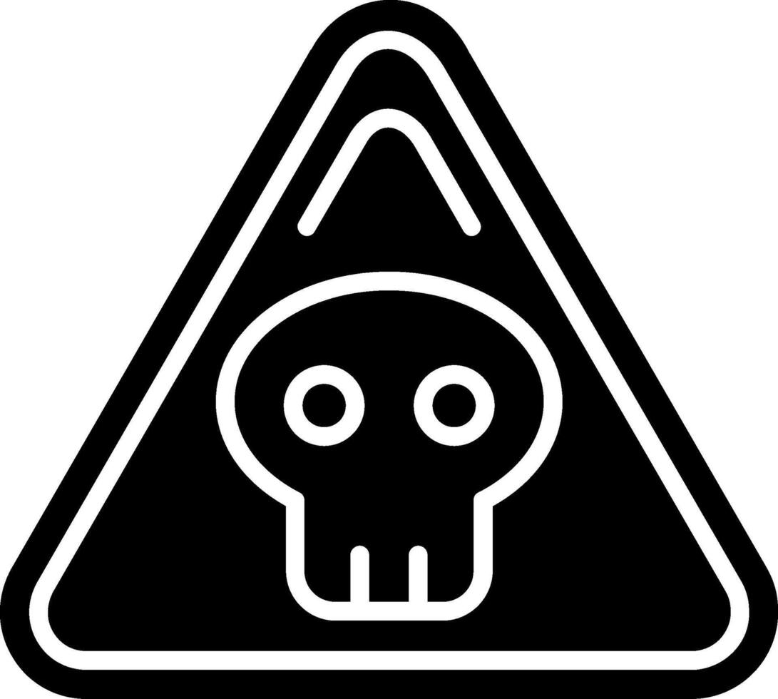 Danger Glyph Icon vector