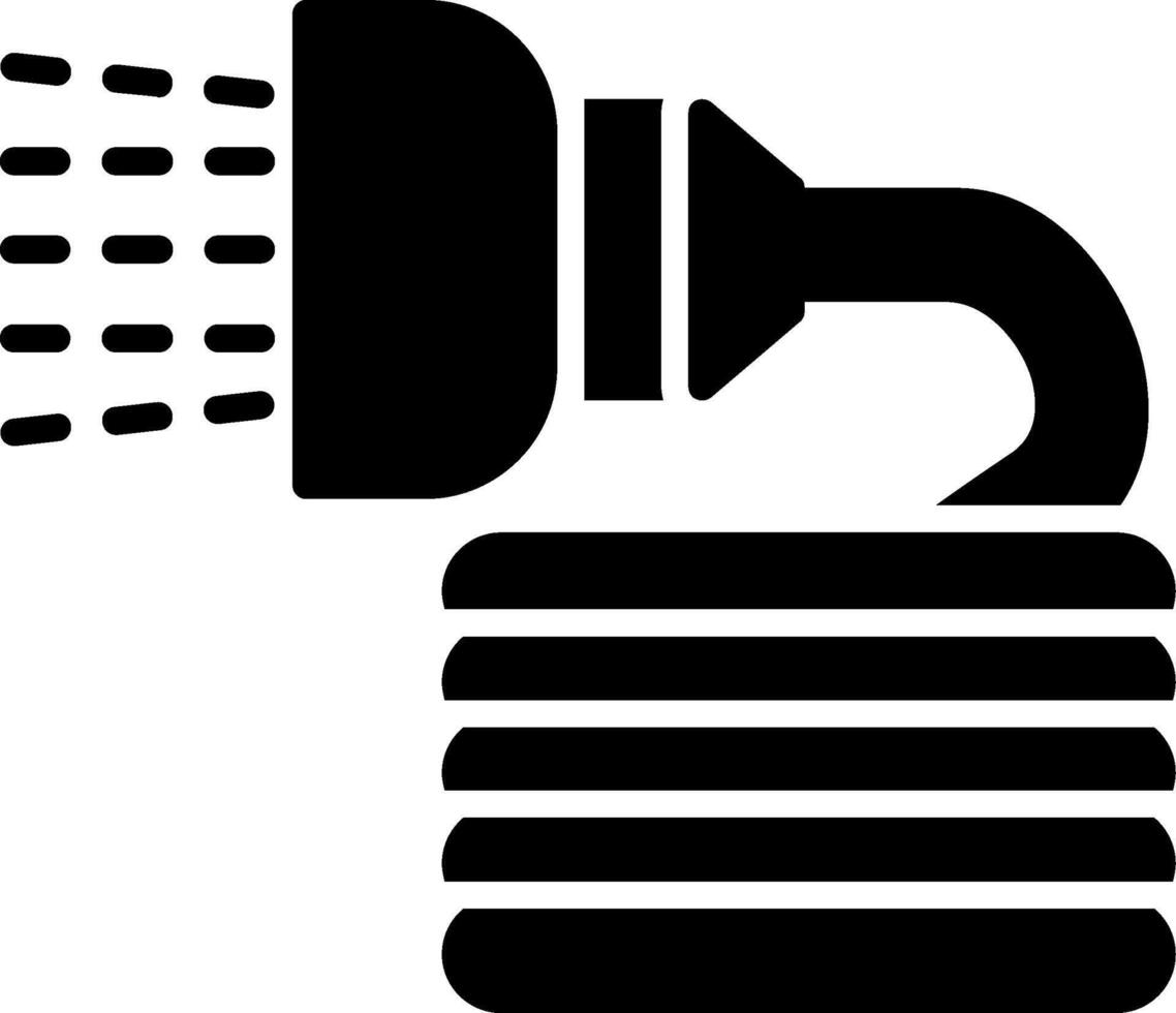 Hose Glyph Icon vector