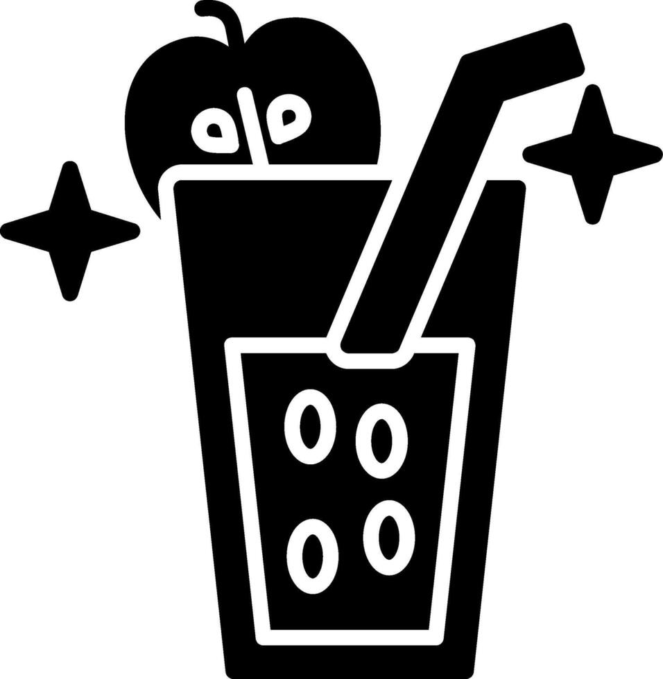 Juice Glyph Icon vector