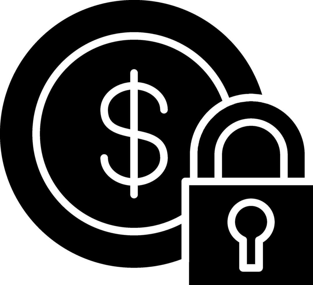Fixed Income Glyph Icon vector