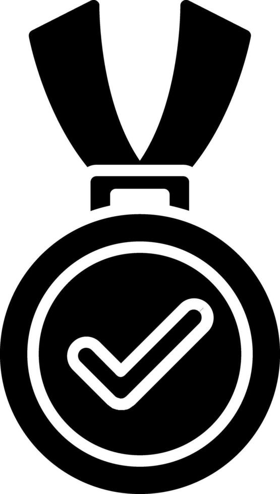 Medal Glyph Icon vector