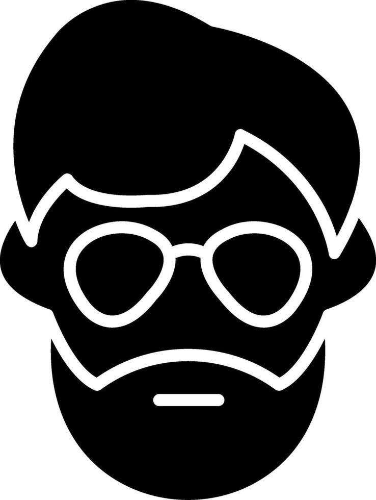 Man Glyph Icon vector