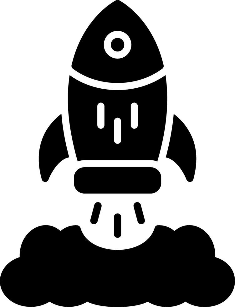 Launch Glyph Icon vector