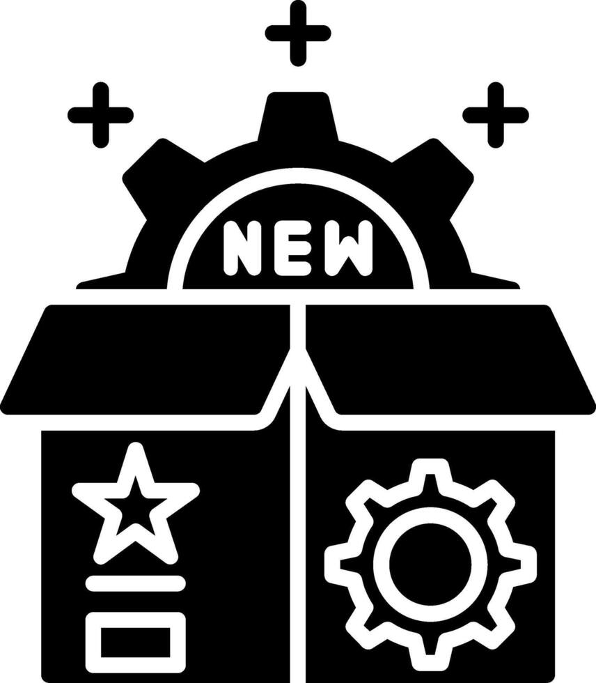 New Product Glyph Icon vector