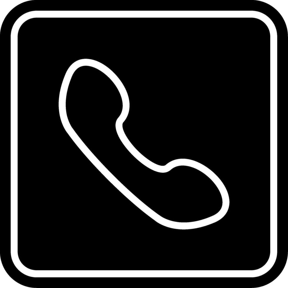 Phone Glyph Icon vector