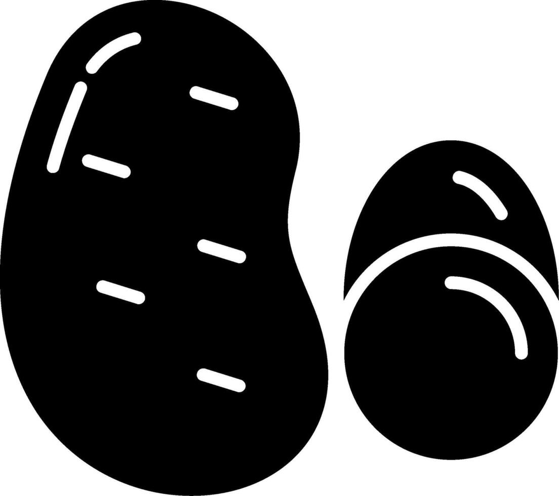 Potato Glyph Icon vector