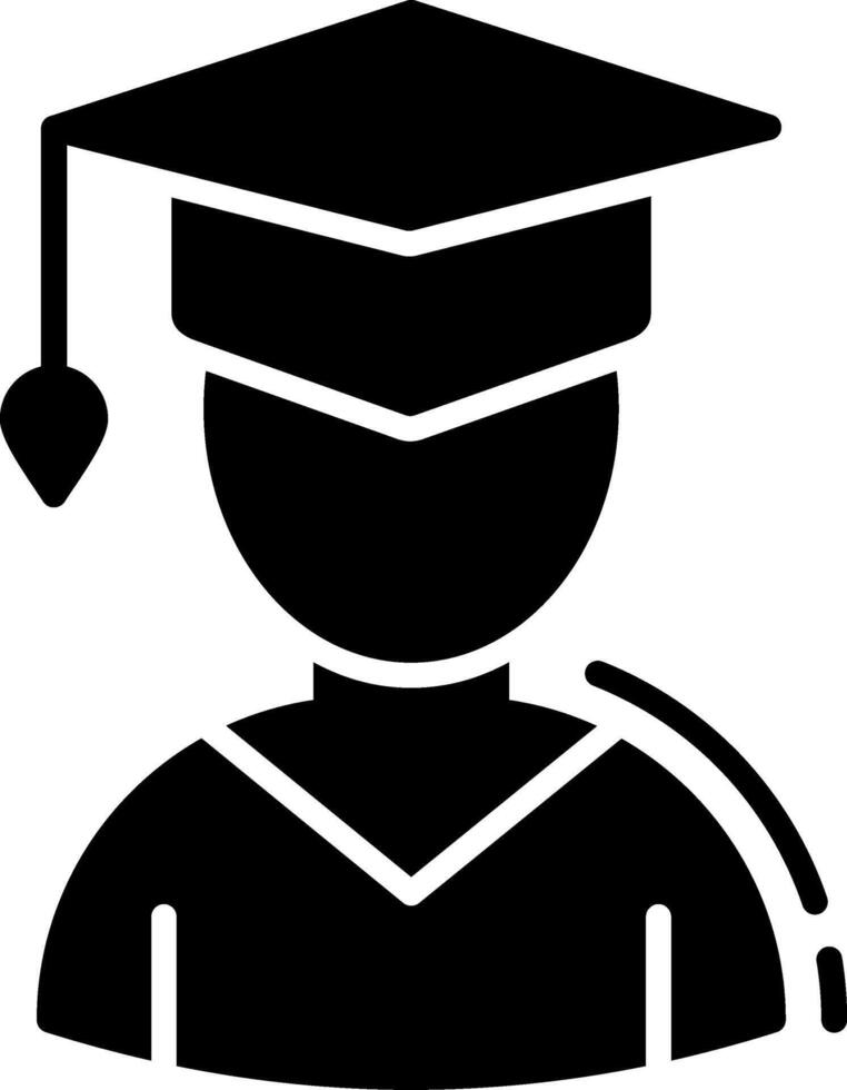 Student Glyph Icon vector