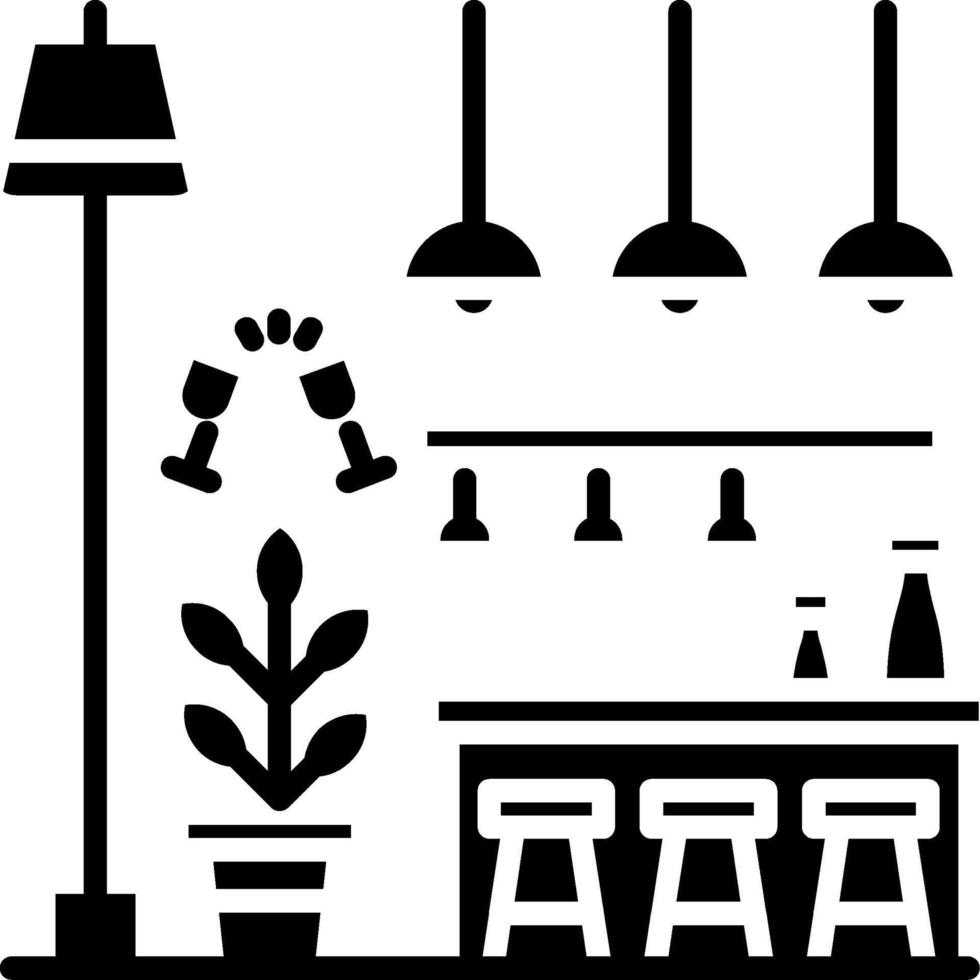 Bar Glyph Icon vector
