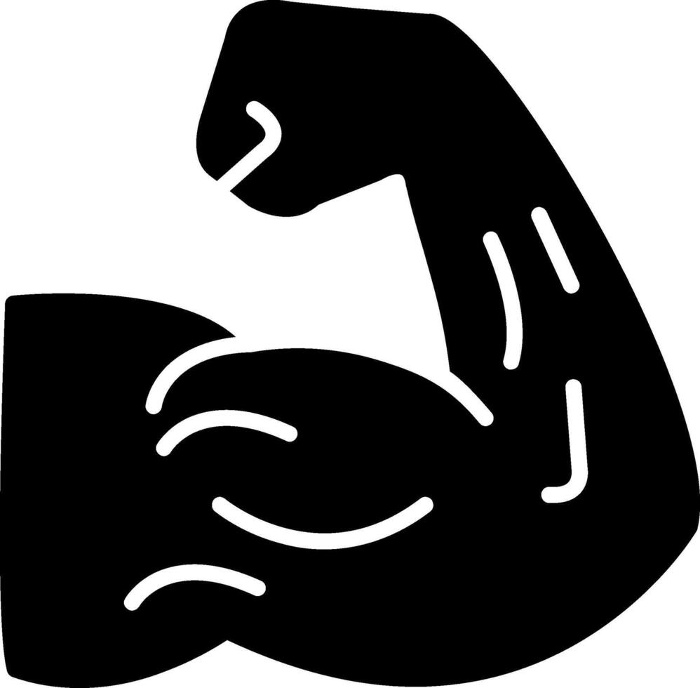Biceps Glyph Icon vector