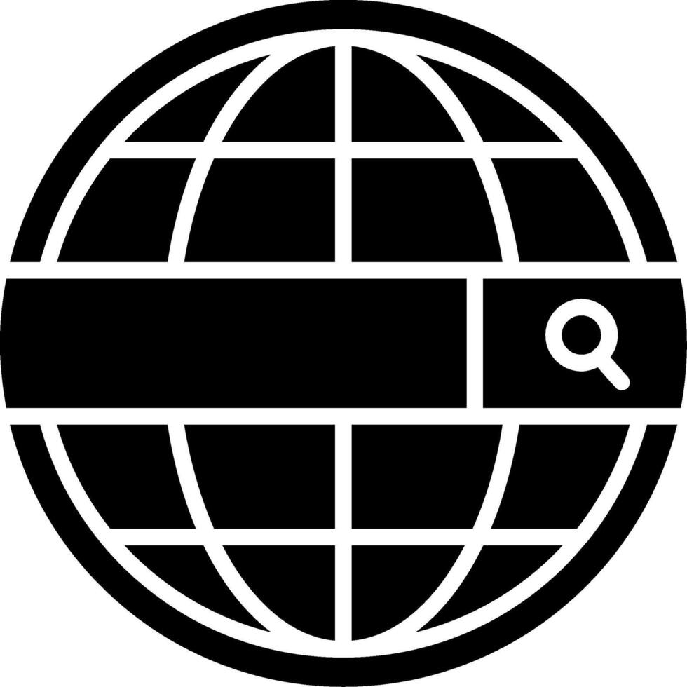 Browser Glyph Icon vector