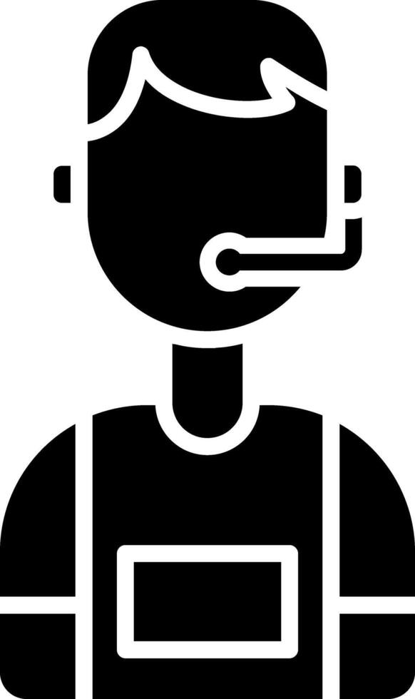 Commentator Glyph Icon vector