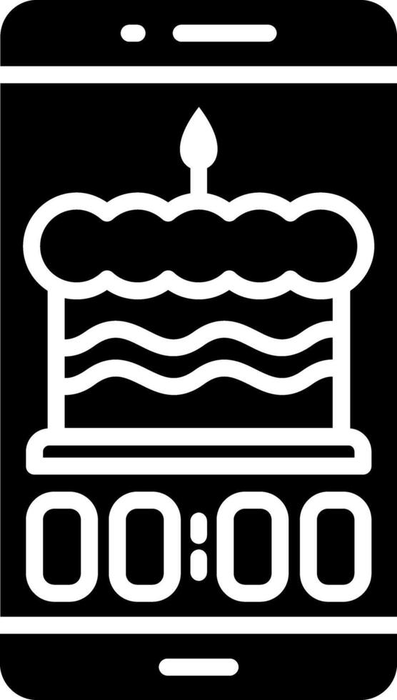 Birthday Glyph Icon vector