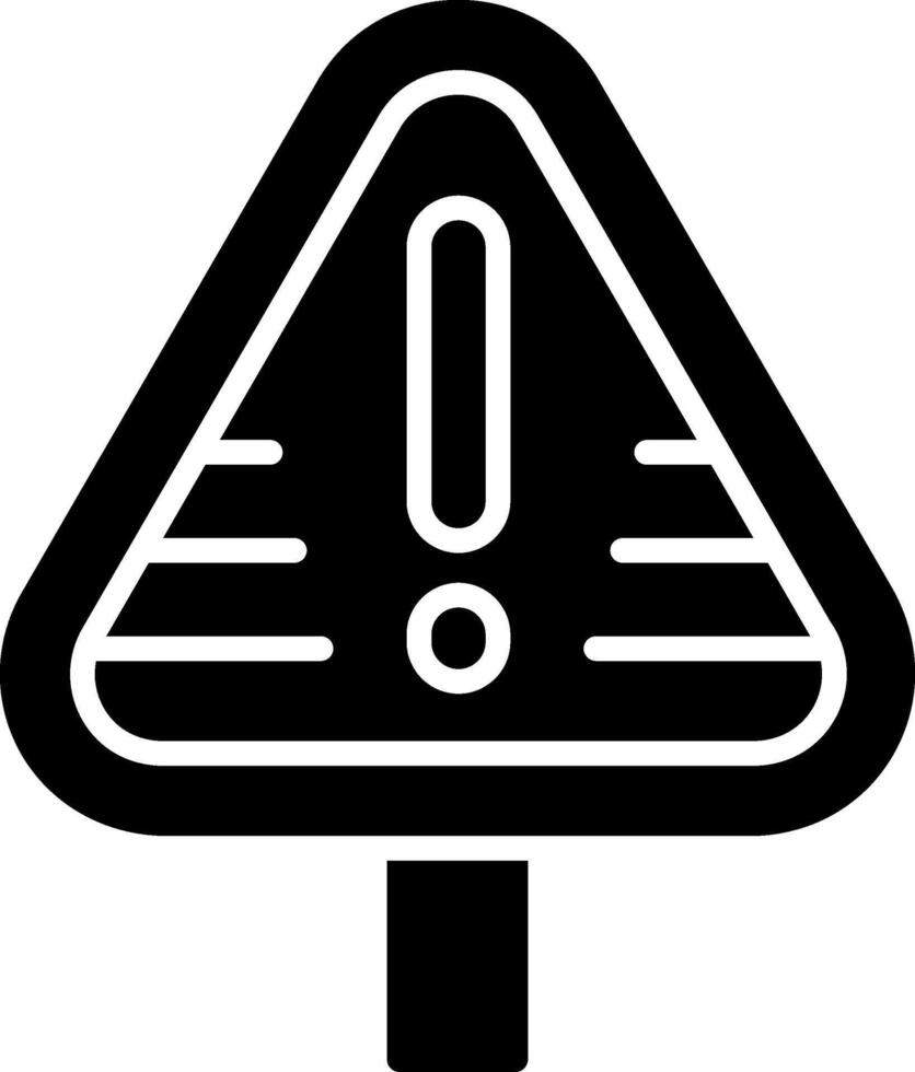 Warning Glyph Icon vector