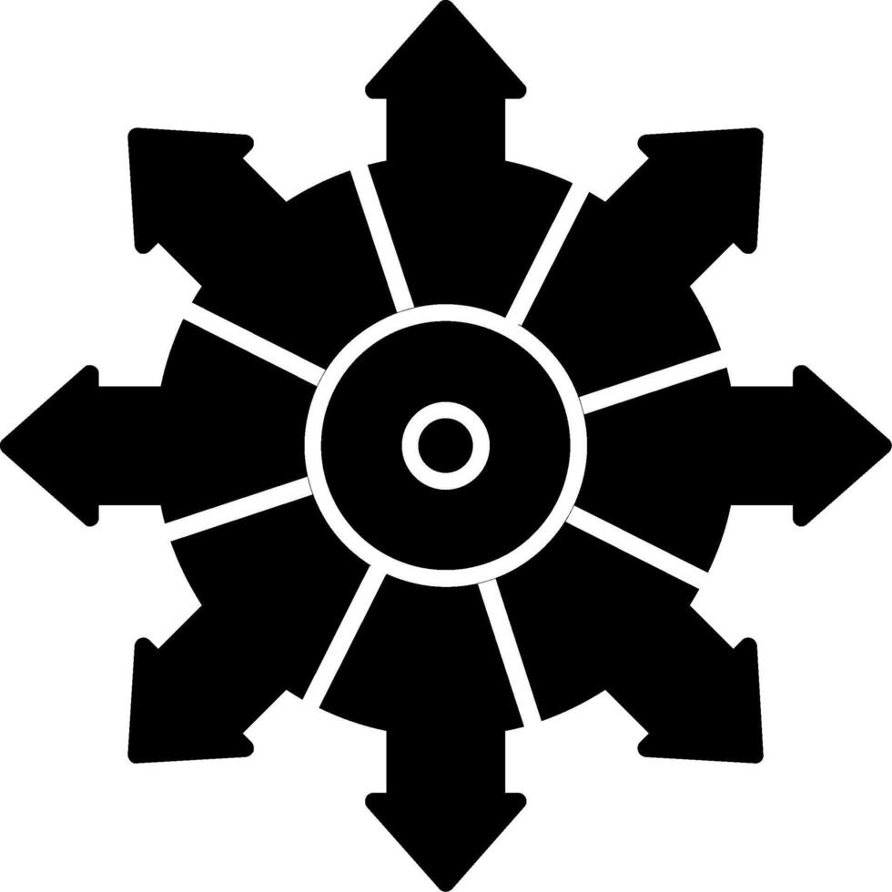 Diagram Glyph Icon vector