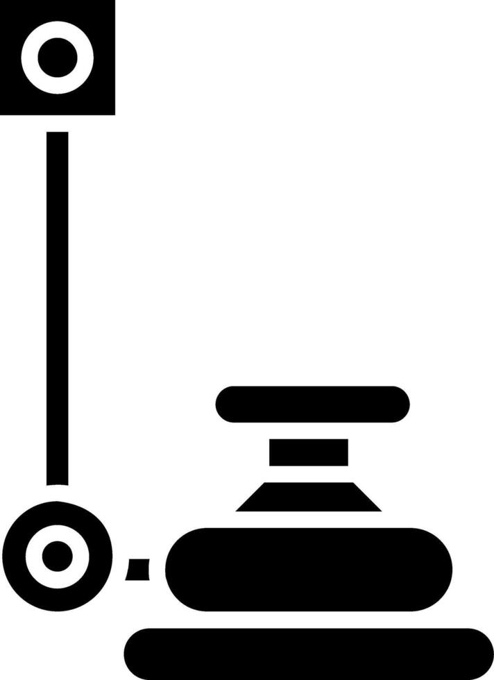 Floor Polisher Glyph Icon vector