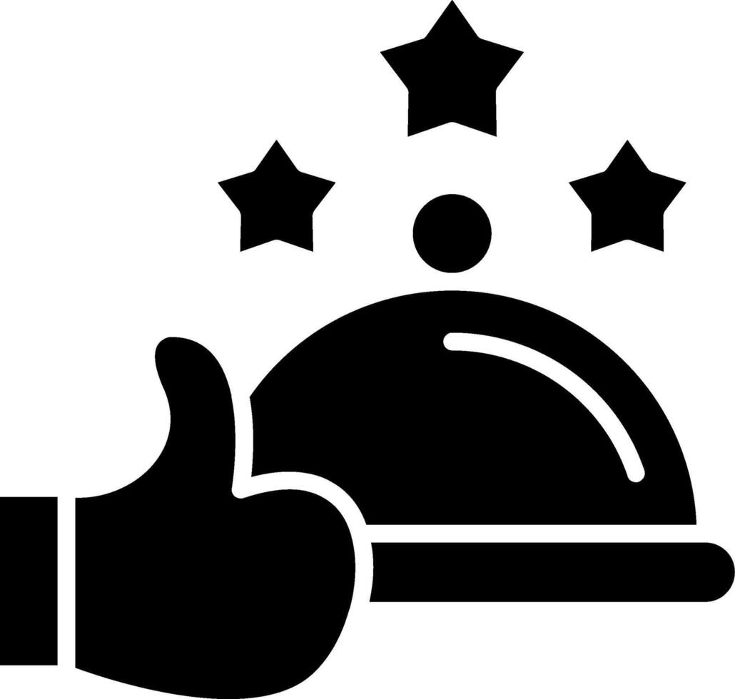 Good Review Glyph Icon vector
