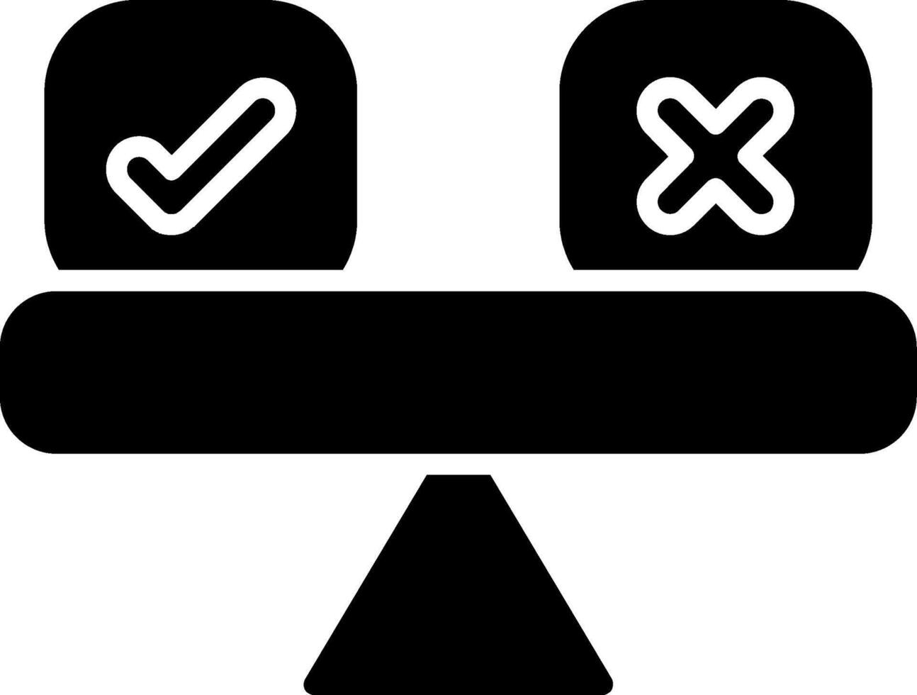Ethical Glyph Icon vector