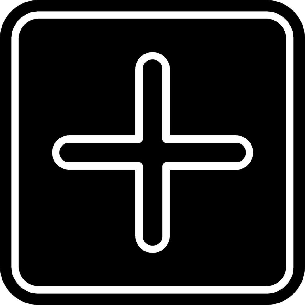 Plus Glyph Icon vector