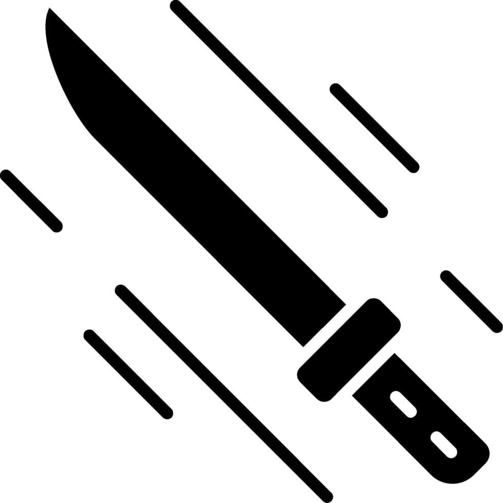 Katana Glyph Icon vector