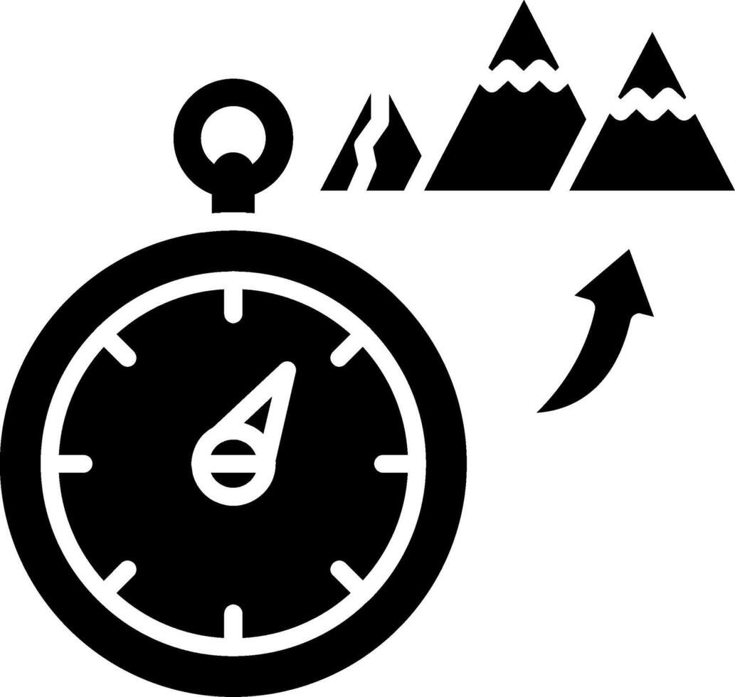 Pathway Glyph Icon vector