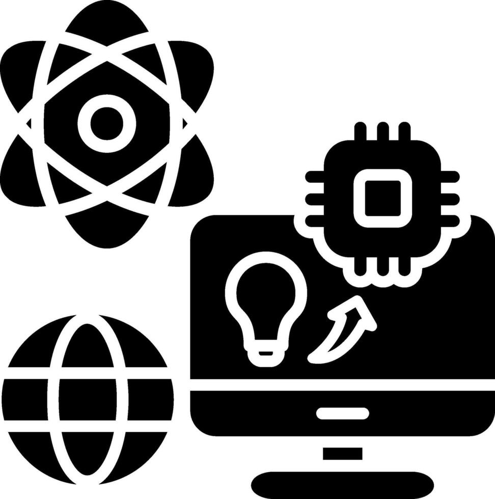 Prompt Glyph Icon vector